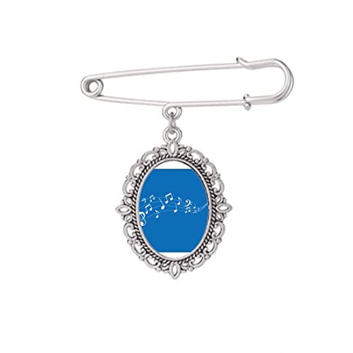Broche Art Déco en bleu pour accessoiriser les robes chemises et châles