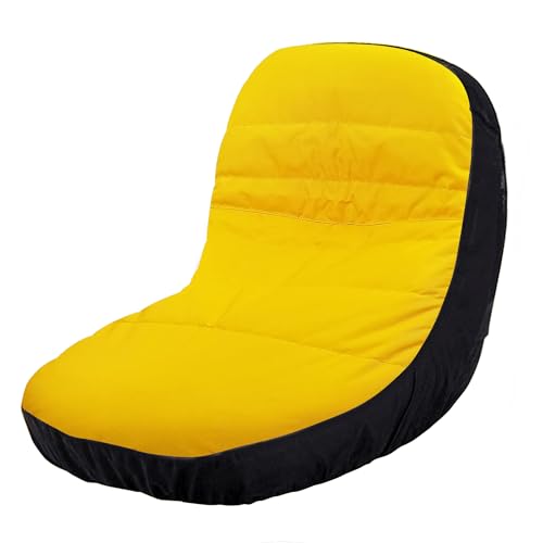 Virtionz Riding Lawn Mower Seat Cover (Medium) LP92324 Fits John Deere Mower Tractor & Gator Seats up to 15" High(Four Convenient Pockets)