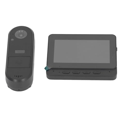 Tosuny Videoportero Inalámbrico, Videoportero WiFi, Cámara de Timbre de 8MP 1080P con Monitor de 4.3, Visión Nocturna, Conversación Bidireccional, Visión de 170°, IP65 a Prueba de Agua