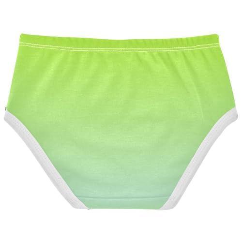 Joisal Girls Underwear Toddler 2t Cotton Panties for Girl Florals Kids Briefs Undies Lemon Green Powder Blue Gradient2