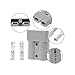 keisnoaja 4 Pcs 50A Anderson Connector Kit with Mounting Panel, 6-8 AWG Battery Quick Connect Jumper Cables kit for Trailer, Car, Winch, RV, Solar Power