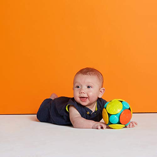 Bola de Engatinhar Wobble Bobble, Bright Starts, Amarelo/Verde/Azul/Vermelho