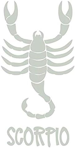 Win Stickers & Decals Zodiac Sign Scorpio 2Dye Cut Decal for Cars Bumpers Windows Notebooks etc