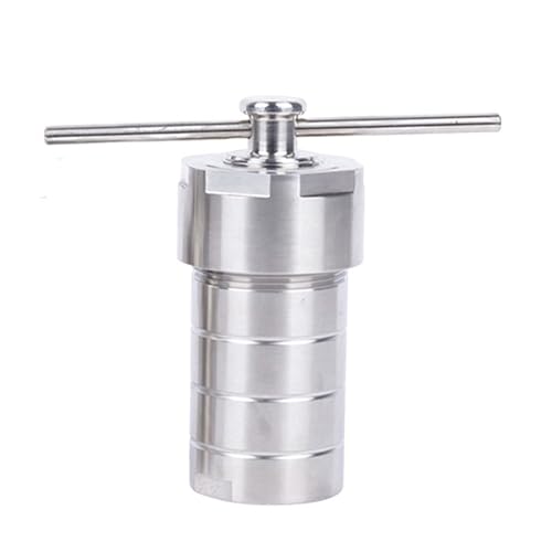 200ml Hydrothermal Autoclave Reactor, 304 Stainless Steel PTFE Lined Hydrothermal Synthesis Autoclave Reactor for Lab Hydrothermal Process Crystal Growth