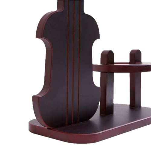 Soporte para botellas con diseño de violín y porta copas miniatura 4