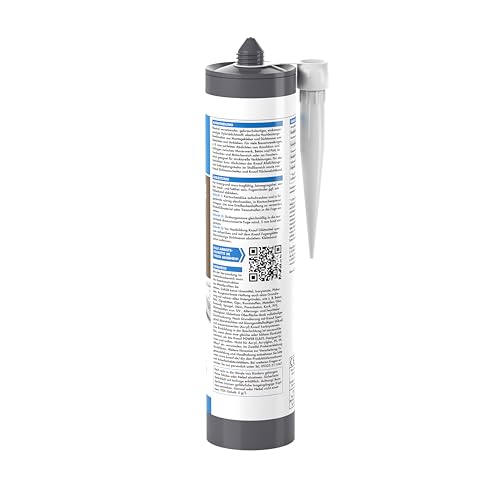 Knauf POWER-ELAST Hochleistungs Hybrid-Dichtstoff zum Verfugen von Anschluss-Fugen – Fugen-Dichtstoff u.a. für Holz, Stein, Mauer-Werk und Gips-Platten, 290 ml