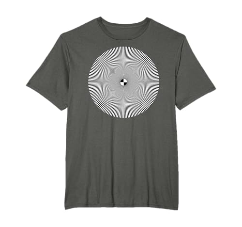 Optical Art Test Pattern Design For Television T-Shirt