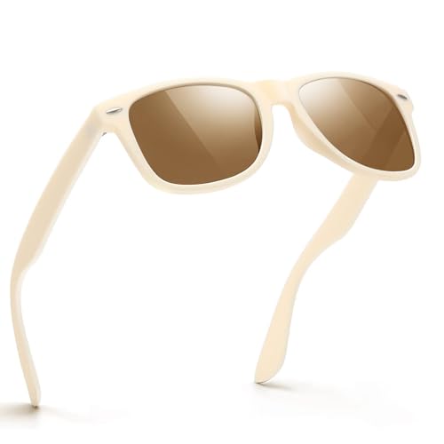 Image of FEIDUSUN Sunglasses Men Polarized Sunglasses for Mens and Womens,Black Retro Sun Glasses Driving Fishing UV Protection