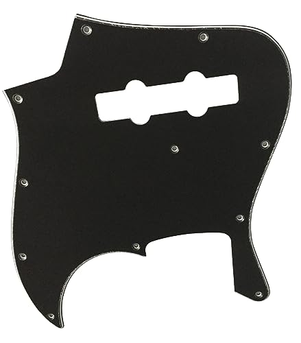 For Fender Geddy Lee Jazz Bass Style Guitar pickguard (3 Ply Black)