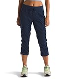 THE NORTH FACE Women's Aphrodite 2.0 Capri | Moisture Wicking Jogger Pants, Water Repellent, UPF 40+, Rib Knit Waistband, Drawcord Leg Openings, Summit Navy-NPF, Medium Regular