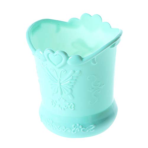 Preisvergleich Produktbild HUI JIN Make-up-Pinsel-Organizer, Schmetterling-Design, Aufbewahrungsröhre, Schreibtisch-Organizer, kann Stifte, Make-up-Pinsel, Kämme usw. aufbewahren, blau