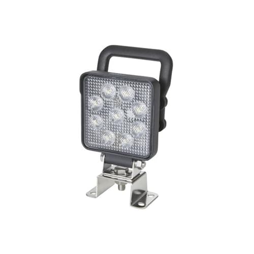 HELLA VALUEFIT LED Arbeitsscheinwerfer S1500 - 24V / 12V - mit Schalter - 1500lm - Schraubanschluss/Anbau - Vierpunktbefestigung/schwenkbarer Montagebügel - Nahfeldausleuchtung - 1GA 357 103-082