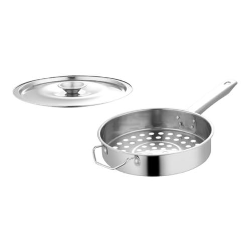 HOLIDYOYO 1 juego Colador Inoxidable con Mango Ergonómico Gran Colador de para Cocina para Escurrir Pasta y Verduras de Limpiar y Resistente la Oxidación