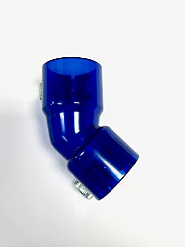 Locking Paintball Plastic Feed Elbow Blue