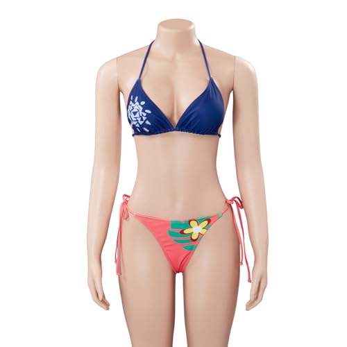 iSHOWcos Nico Robin Cosplay Bikini Women Sexy Triangle Bikini Halter Two Piece Set Swimsuit String Tie Side Bathing Suit2