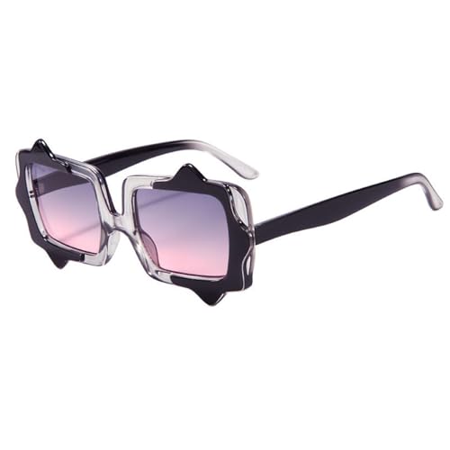 Lunettes de soleil UV400 unisexes avec verres dégradés tendance couleur bonbon