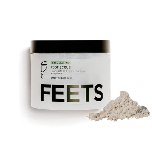 FEETS Exfoliating Foot Scrub with Pumice | Removes Dead and Dry Skin on Feet, and Heels | Hydrates and Moisturizes for Healthy Feet