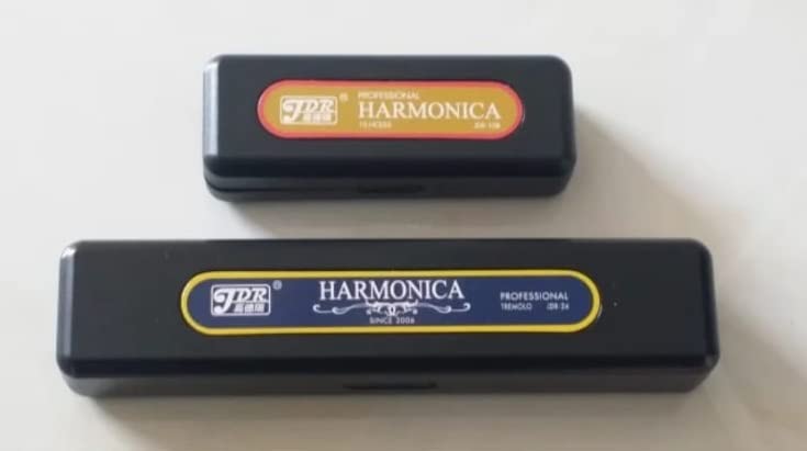 Image of Ketostics JDR MOUTH ORGAN | HARMONICA 24 HOLES (KEY OF C) BLACK FOR MUSIC LOVERS