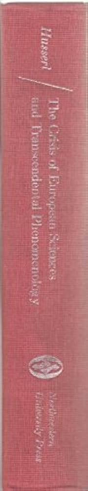 洋書 The Crisis of European Sciences ........ The Crisis of European Sciences and Transcendental