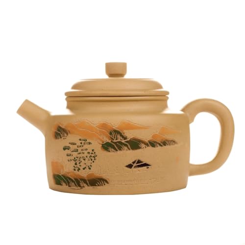 Théière en terre cuite violette fait main infuseur pour service thé kung fu