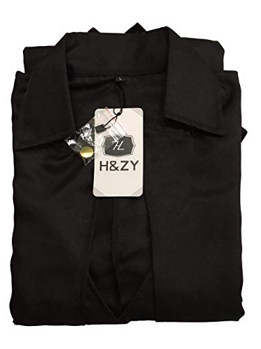 H&Zy Men's Steampunk Vintage Tailcoat Jacket Gothic Victorian Frock Coat Uniform Halloween Costume Black #TOP2