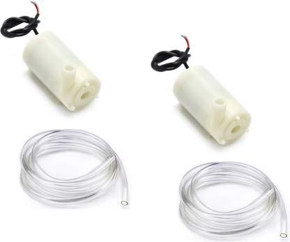 Scriptronics Horizontal Mini Micro Submersible Motor Pump New DC 3-4.5V +2M Clear Vinyl Tubing Flexible PVC Pipe for Fountain Garden (Pack of 2) (B08LW3Z54K) Amazon Price History, Amazon Price Tracker