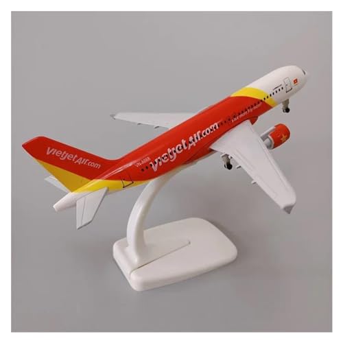 Modelo de avión VietJet Airbus A320 de aleación metálica coleccionable 6