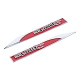BYOBYO 2Pcs 3D Metal Sports Logo Emblem Badge,Sports Logo Emblem Blade Side Fender Metal Sticker for Car, Truck, Motorcycle