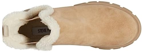 Steve Madden Steve Madden Women's Howler Ankle Boot, Fur Tan Suede, 8.5 W US