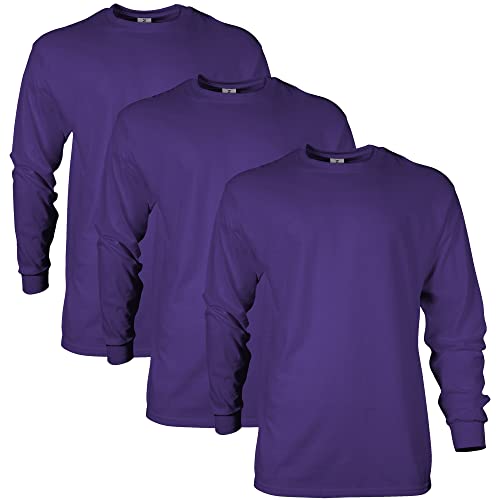 Image of Gildan Adult Ultra Cotton Long Sleeve T-Shirt, Style G2400, Multipack
