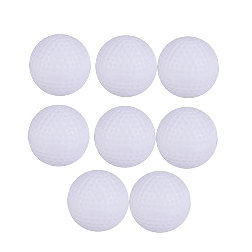 GARVALON 8個高耐久プラス 製練習用ゴルフボール 軽量で室内外スイン