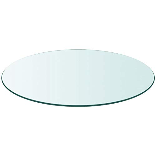 Mesa De Comedor Redonda De Cristal Templado Transparente Y Metal Transparenteplateada O100x75 Cm 800x800 Igpovzb