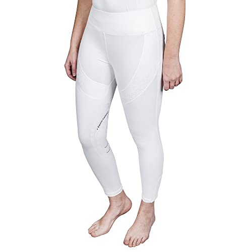 Equine Couture Spicy Girl Chili Tights- White w/White- Small