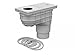 Produktbild MCH| 325 C| Regenrohrablauf Dachrinnenablauf| Ablaufdurchmesser: DN 110/DN 125 | grau