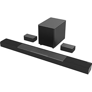 VIZIO M-Series 5.1.2 Immersive Sound Bar with Dolby Atmos, DTS:X, Bluetooth, Wireless Subwoofer, Voice Assistant Compatible, Includes Remote Control – M512a-H6