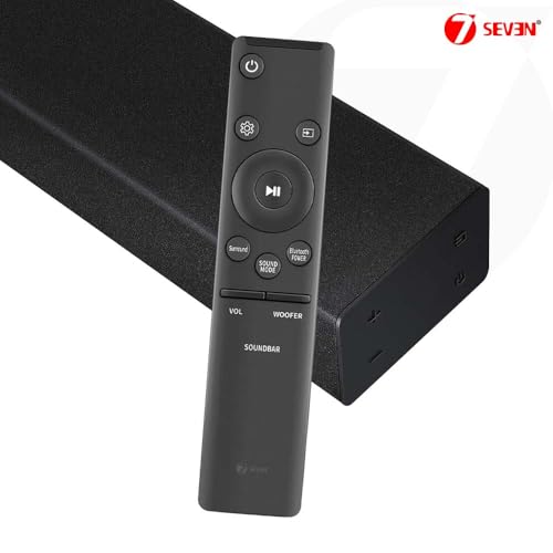 Image of 7SEVEN Compatible with Samsung Soundbar Remote Control Original AH59-02758A Part Number Suitable for Home Theatre Amplifier Music System, Ensure Match Key-by-Key Exactly for Optimal Compatibility