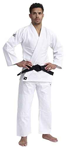 IPPONGEAR Basic 2 leichter Einsteiger & Kinder Judoanzug (Ausrüster der deutschen Nationalmannschaft, Schnürbund an der Hose, 500gr/m² Stoffdichte) weiß