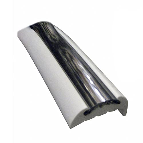 Taco Marine V11-9811WCM70-2 Rigid Vinyl Rub Rail Kit - 1-5/8 x 3/4 x 70 Frosty White