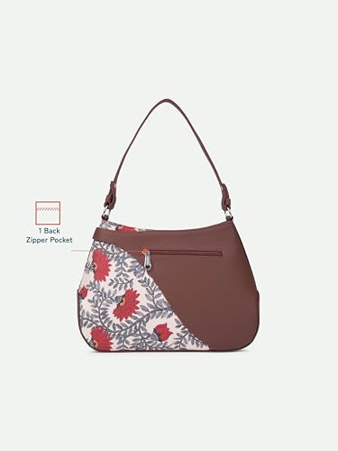 Image of ZOUK Ira Handbag | Stylish Women's Handbag | Luxury Shoulder Bag for Women | Trendy | Fancy Ladies Handbags | Small Purse for Events | Water-Resistant