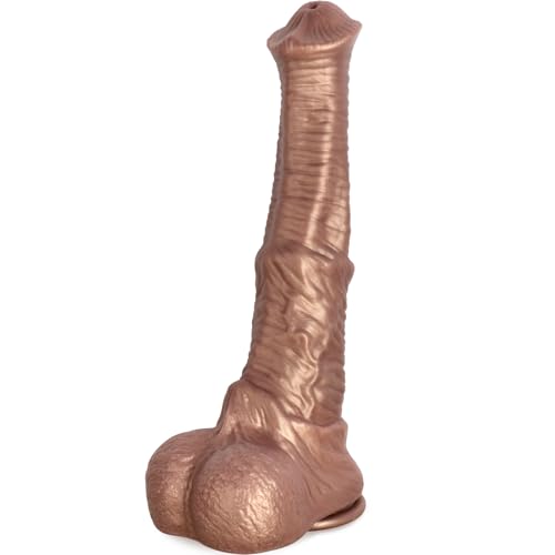 Huge Horse Dildo 12 Inch Thick Animal Monster Dildo Big Silicone Realistic Horse Cock Dildos with Strong Suction Cup Soft Girthy Large Fake Penis for Anal Play Adult Sex Toys for Men Women Couples