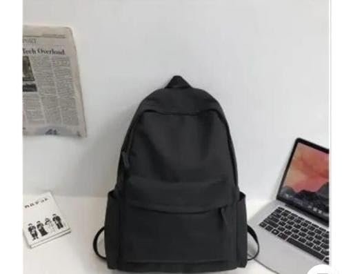 Image of Waterproof Casual Backpack for Girls & Women Stylish Trendy School and College Bag 17 inch x 12 inch Durable Daily Use Black