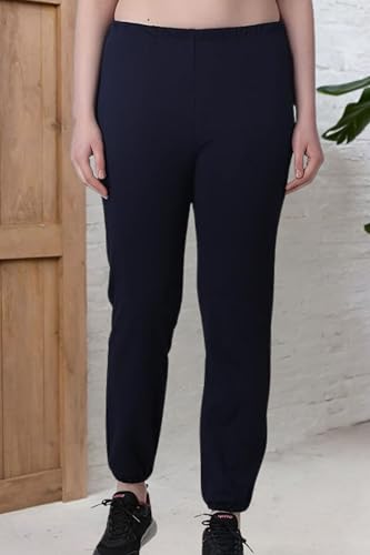 Image of Women Casual Bright Black Solid Women Joggers