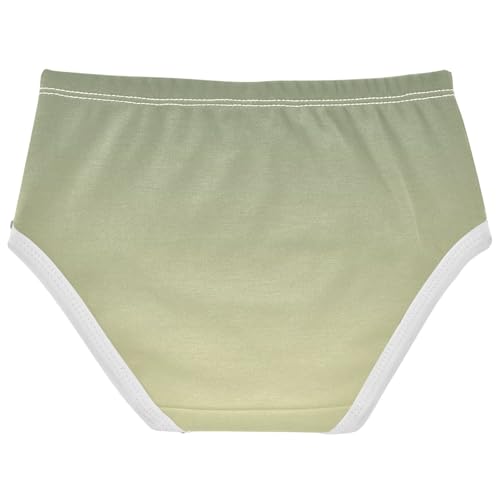 Joisal Cotton Toddler Girls Underwear Green Golden Gradient Panties Little Girl Designer Underpants Briefs 2t2