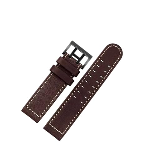 20 22mm�_�u�����������U�[�x���g�ɓK������Hamilton H77616533 H70615733(Dark brown black,22mm)