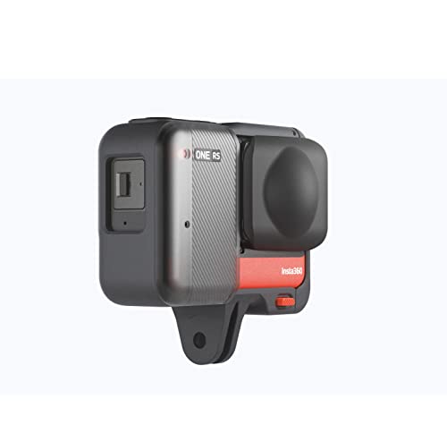 Cache objectif Insta360 One RS anti-rayures protection silicone noire - 2