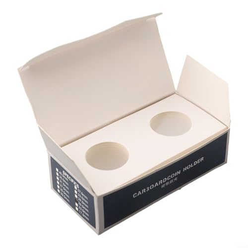 Caja de cartón para colección de monedas 20.5mm miniatura 1