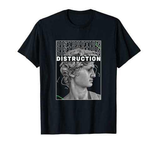 Destruction Greek Sculpture - Sad Aesthetic Edgy Streetwear Camiseta