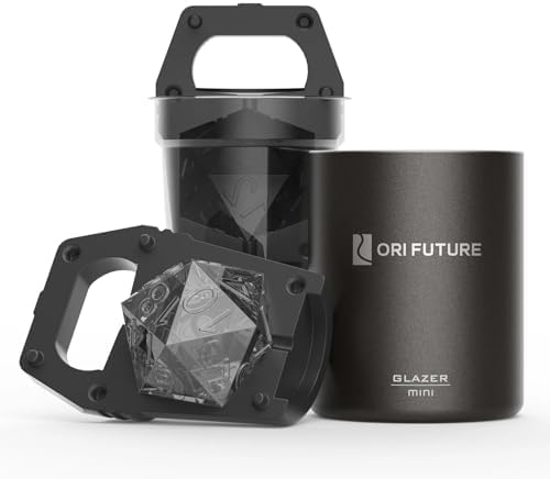 GLAZER mini, Clear D20 Ice Cube Mold, DND Gamer Gifts