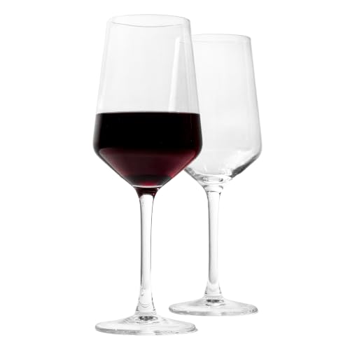 Image of Sipologie Essential Wine Glass - 400ml | Wine Glass for Everyday use | Red Wine Drinking Glass | Set of 2