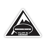 Hardscrabble Mountain Sticker Decal - Self Adhesive Vinyl - Weatherproof - Made in USA - Colorado Summit Peak Mountaineering Hiking - 4' x 3.06'